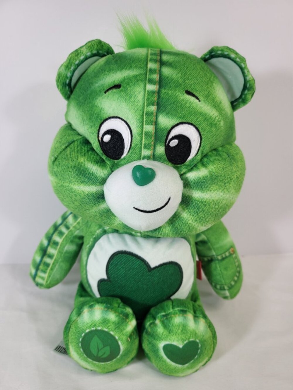 Care Bears Good Luck Bear The Denim Collection Plush Toy 14” Green‎
